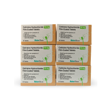 Cetirizine 10mg Hayfever Allergy Relief x180 Tablets (6 Boxes)