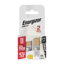 Energizer LED G9 470lm 4.2W 2700K (Warm White) Light Bulb - Box of 2