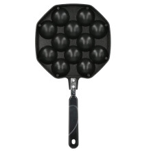 yaogohua Takoyaki Pan 12 Cavities Aluminum Egg Puff Baking Pan Takoyaki Maker Japanese Octopus Meatball Grill Pan Home Cooking Tools