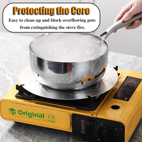 Heat Diffuser for Gas Stove Top Induction Hob, Steel Distributor Plate with Handle 2