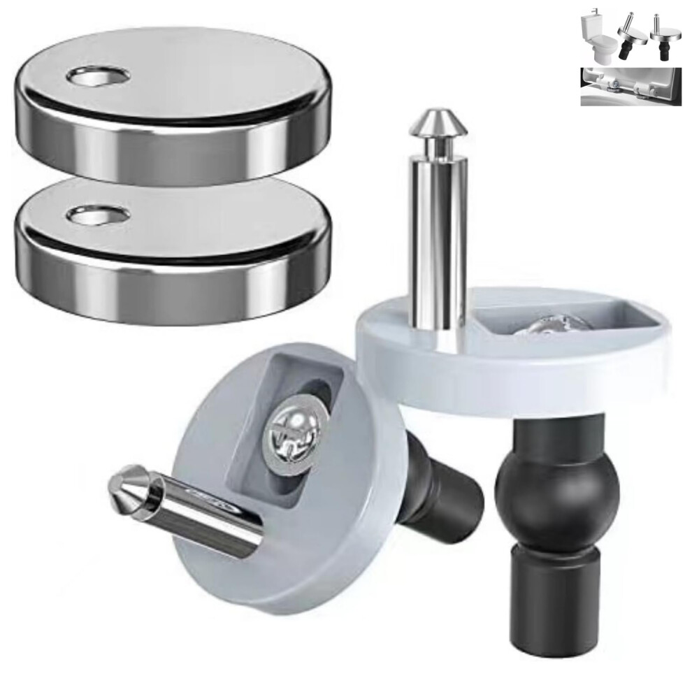 Hinge For Toilet Lid, 2 Pieces Stainless Steel Screws For Toilet Seat 6276012996073