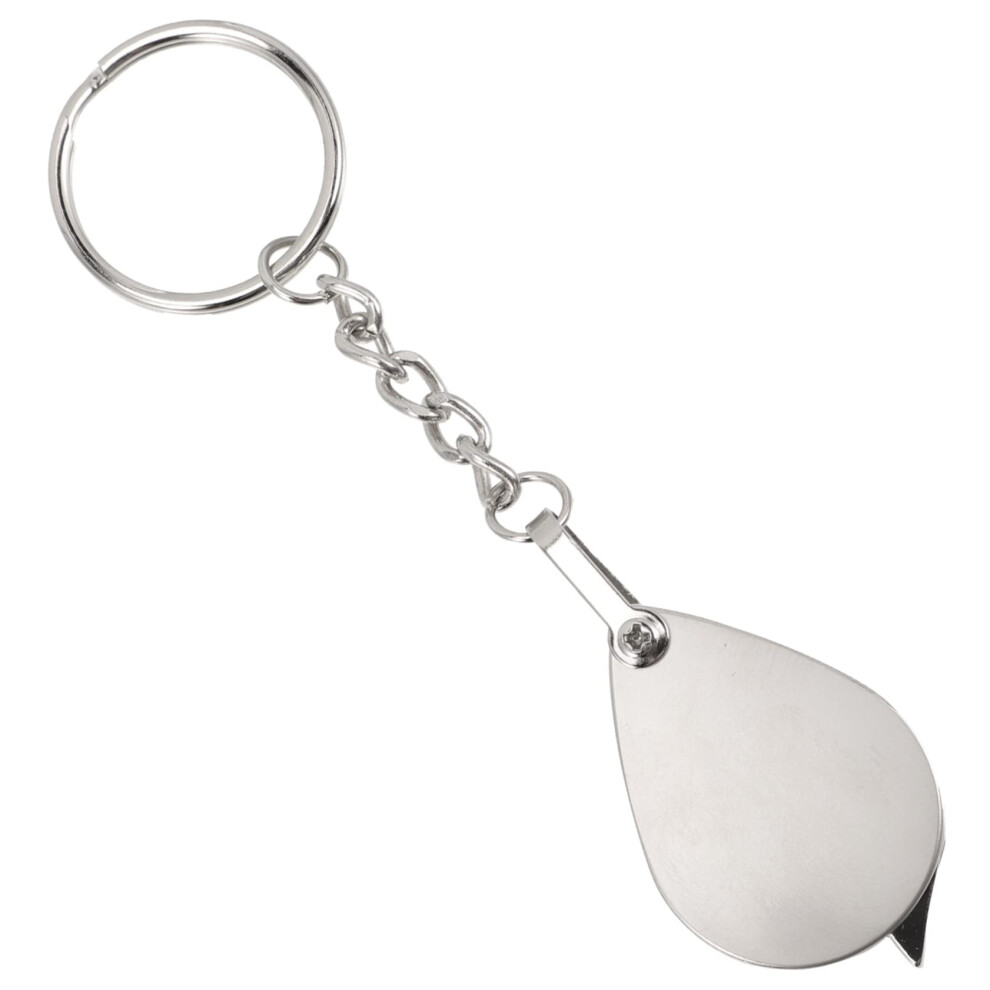 Foldable magnifying glass as keychain hand magnifier with magnification magnifying glass keychain for reading small print