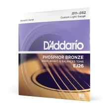 DADDARIO EJ26 Jogo de cordas de bronze para guitarra acústica - 11-15-22-32-42-52