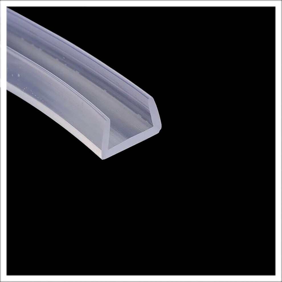 Ushaped Sealing Strip, Translucent 16.4Foot Rubber Weatherproof Sealing Strip For Re 15Mm X 25Mm One Colour 6276012996332
