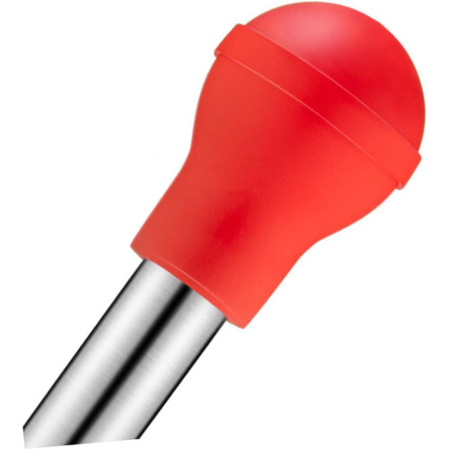 Turkey Baster with Brush Marinade Injector Red 1