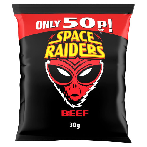 Space Raiders Beef Crisps 30g (Pack of 36) 1
