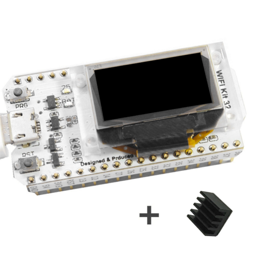 O Kit WiFi 32 é compatível com o chip ESP32 da placa de desenvolvimento IoT 2