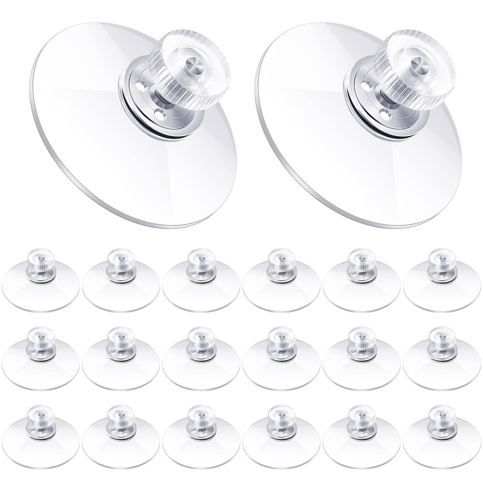 Suction Cup 40Mm Clear Pvc With Screws Nut For Car Blind Glass Wall (20) 6493810214837