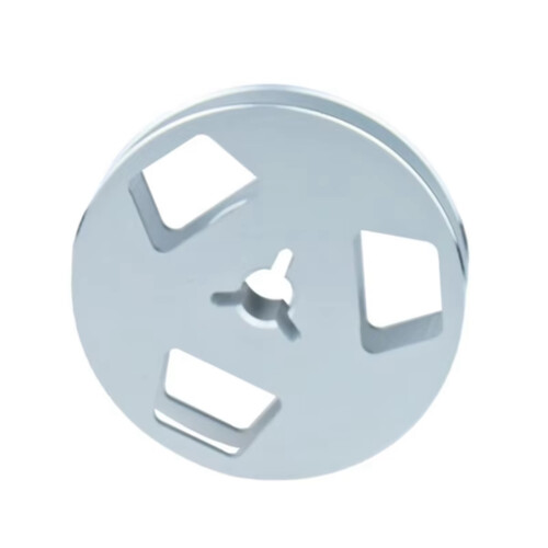 Carretel de captação de 1/4 2,5 polegadas, carretel aberto, carretel de captação de metal Audios, prata 2