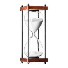Large Hourglass Time 60 Minutes, Decorative Wooden Sandglass