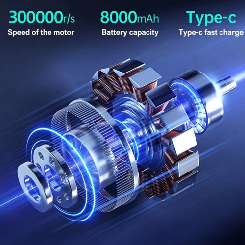 Φυσητήρας σκόνης X9 300000RPM χωρίς ψήκτρες Φυσητήρας σκόνης εξωτερικού αέρα 2
