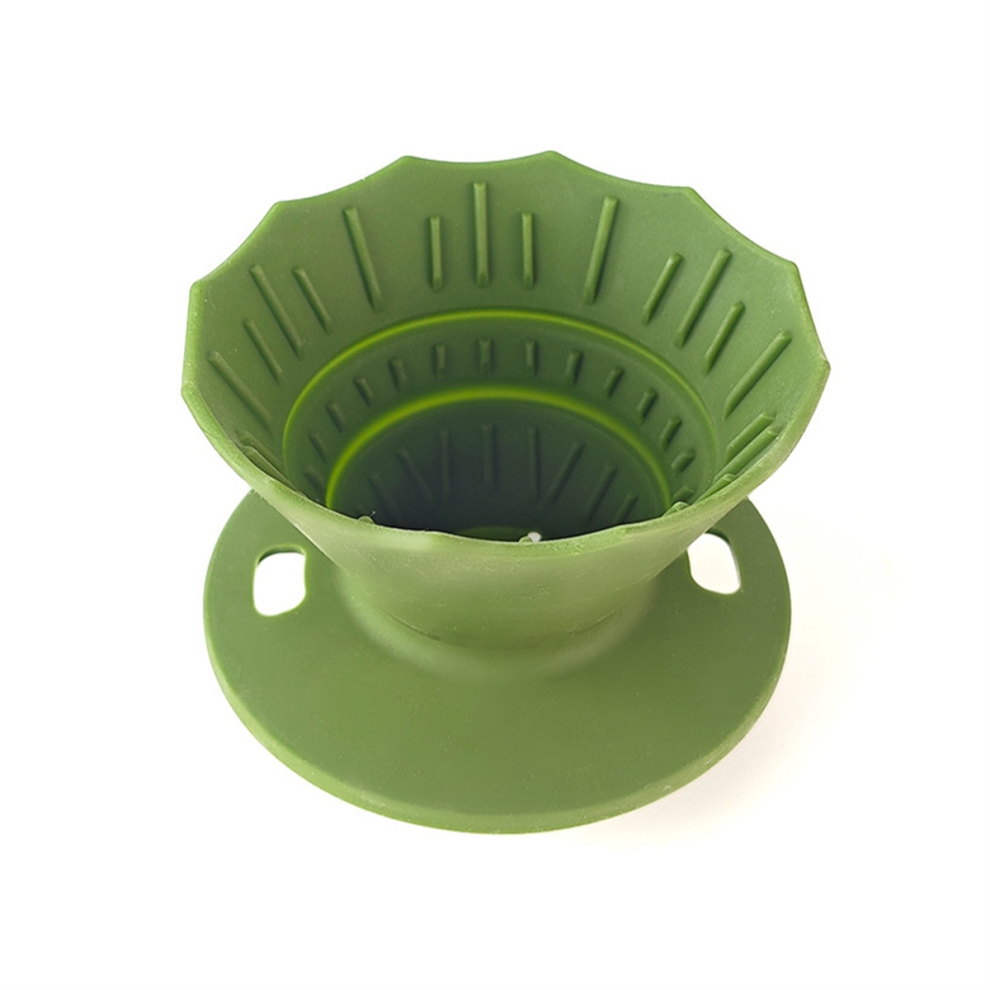 Pour Over Coffee Dripper Filter Silicone Camping Coffee Filter Green 4714049931039