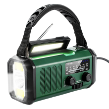 Upgrade 20000mAh Emergency Weather Radio FM/AM/ Green