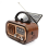 Retro Portable Radio - AM/FM/SW, Bluetooth, Solar/D Battery/USB-C 3