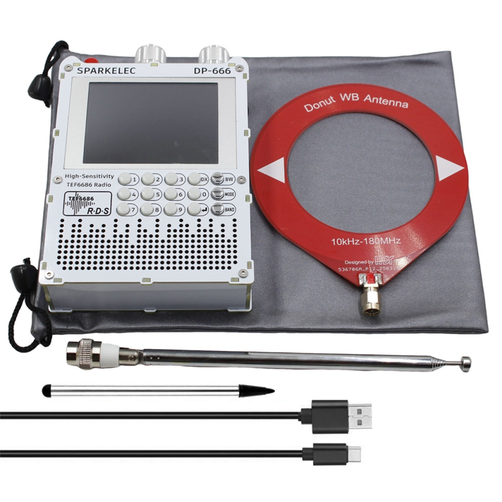Merkkitã¶N White Dp-666 Radio High Sensitivity 2.8 Inch Ips Touch Screen