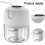 Electric Garlic Chopper, USB Rechargeable Mini Food Processor B 4
