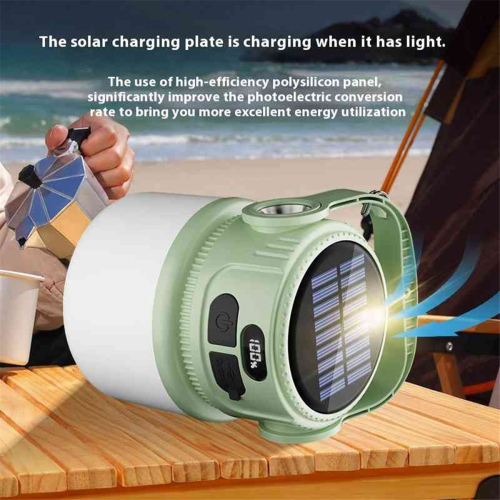 LED Solar Bulb Light Rechargeable Portable Lanterns Waterproof B 1