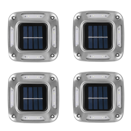 4 pezzi 8 LED luce solare da terra luce solare