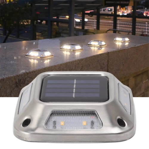 4 pezzi 8 LED luce solare da terra luce solare 1