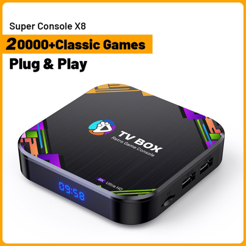 Android 13 TV Box Super Console X8 Retro Video Game Console UK 2