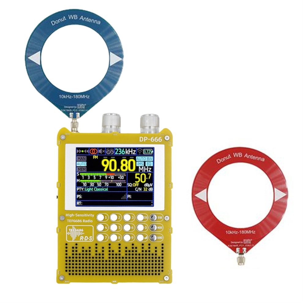 Ips Touch Screen High Sensitivity Receiver Radio With Antenna 4714049936614