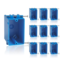 10-Pack Single Gang Electrical Box, New Work Box 1 Gang