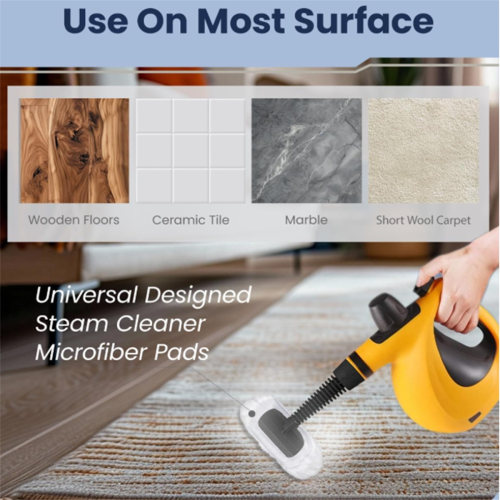 6 Pcs Microfiber Steam Mop Pads for Steam Shot, 2