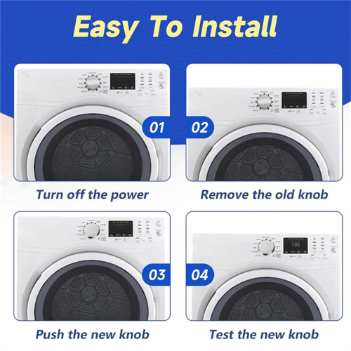 WE01X21167 WH11X23474 Clothes Dryer Control Knob Replacement for 1