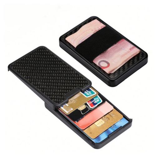 Card Holder Men RFID Wallet Carbon Fiber Simple Wallet