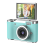 4K CCD 8X Digital Zoom Camera 180 Flip Screen Selfile Camera Green 1