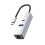 Wired Network Card Type-C to 3.0HUB 100M Network Card RJ45 Silver 1