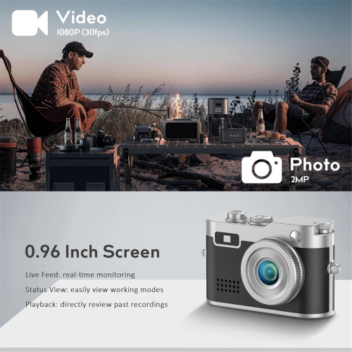 1080P Mini Sleutelhanger Camera Retro Digitale Camera C 1