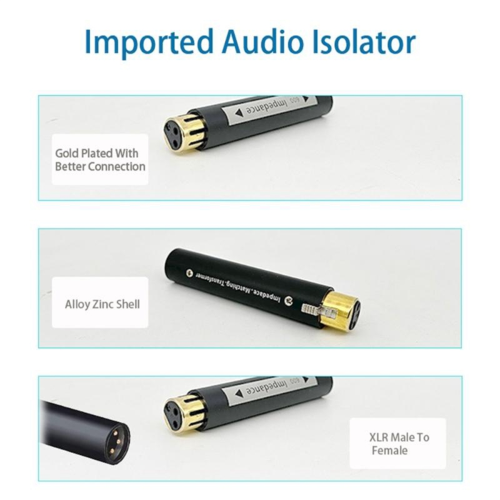 Ground XLR Audio Isolator Design to Combat External Interferences 1