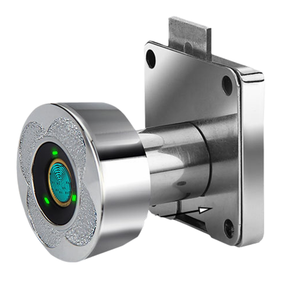 Merkkitã¶N Silver Fingerprint Lock No Punching Biometric Electronic Door Lock