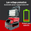 18 Beads LED Work Light for 18V Li-Ion Battery 5