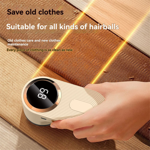Smart Display Lint Trimmer Home Use Rechargeable Hair Remover Grey 1