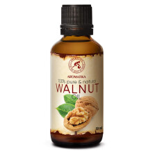 AROMATIKA Walnootolie 1,7 Fl Oz (50 ml) - Juglans Regia Zaadolie - VS - 100% puur en natuurlijk - Intensief voor gezichtsverzorging - Lichaam - Haar