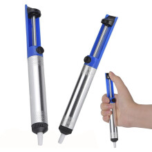 2 Pack Desoldering Pump, Blue Solder Suction Tool, Desoldering Vacuum Pump for Soldering Accessories