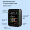 Binnenluchtkwaliteitsmonitor, CO2-monitor/temperatuur/formaldehydezwart 4