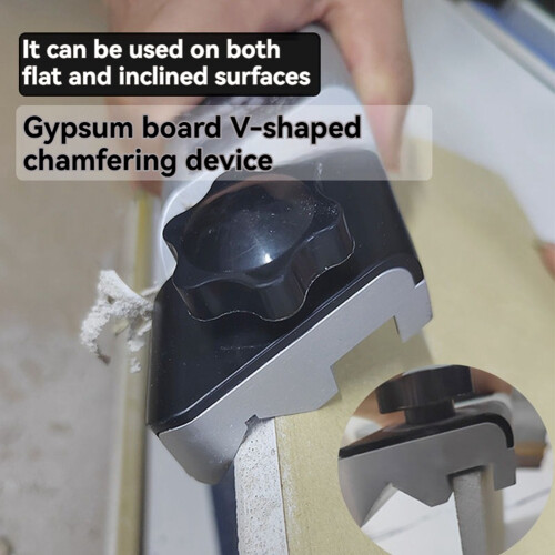 2pcs Plasterboard V Chamferer, 45 90 Angle Hand Plane Tool 1