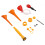 Gas Can Spout Replacement Set Yellow with Funnel & Drill Bits 1
