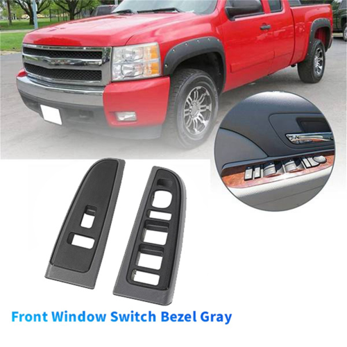 1Pair Front Window Switch Bezel 89045120 for Light Gray 1