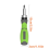 11 in 1 Ratchet Screwdriver Hidden Screwdriver Head Orange 6
