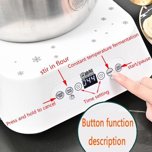 Electric Dough Maker with Ferment Function, Automatic Kneading Machine 2