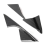 Car Interior A Pillar Triangle Cover Front A Pillar Trim for 4