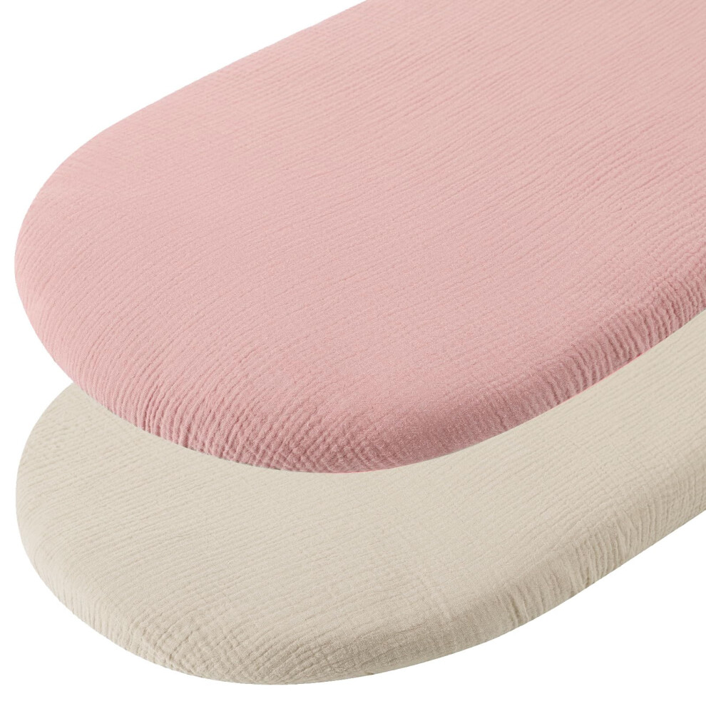 Fitted Sheet for Pram, Fitted Sheet 70 x 35 cm Fitted Sheet Side Bed Pram Mattress Cover Pram Fitted Sheet Baby Bed Accessories Fitted Sheet Bassinet