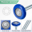 6Pcs Nylon Garage Door Rollers, 1.8in/46mm Quiet Garage Door Wheels A 2