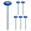 6Pcs Nylon Garage Door Rollers, 1.8in/46mm Quiet Garage Door Wheels A 1