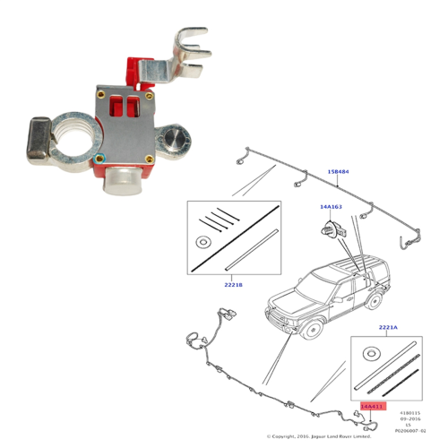 Positive Battery Cable Connector for C E S Class 1