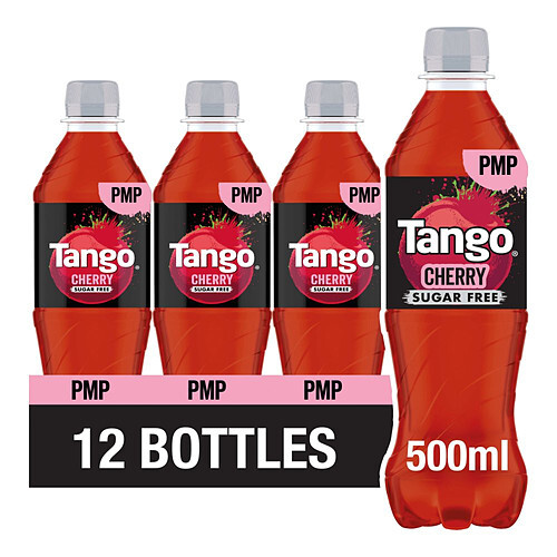 Tango Cherry Sugar Free Bottle 500ml (Pack of 12) 2